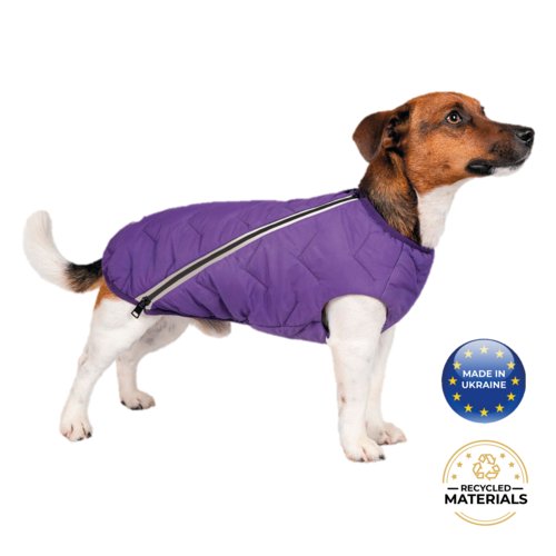 Winter Dog Clothes Warm Fleece Jacket Waterproof Coat With Harness