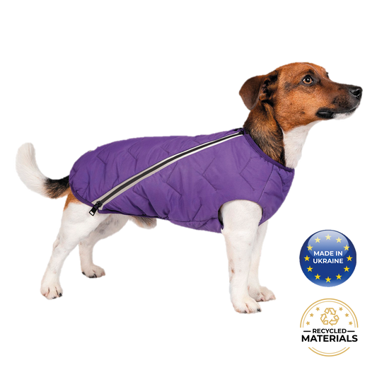 Winter Dog Clothes Warm Fleece Jacket Waterproof Coat With Harness