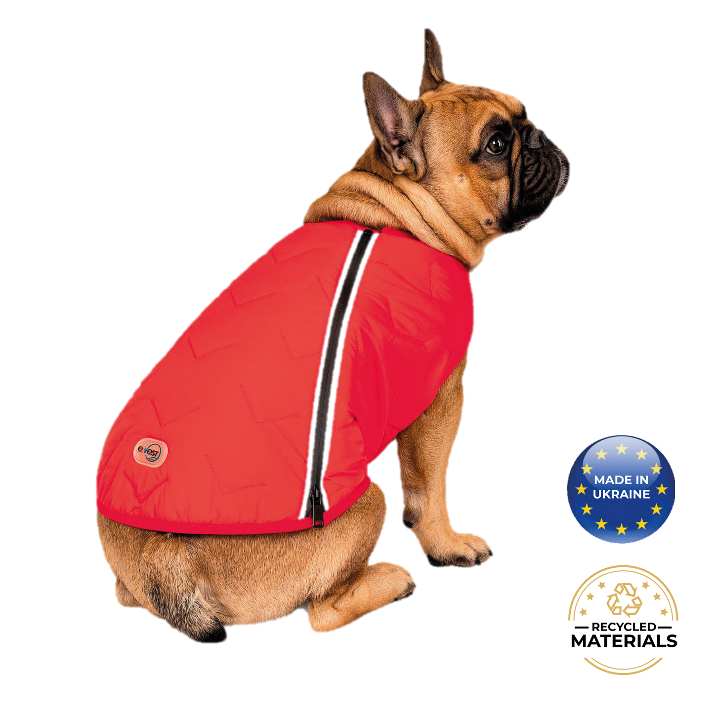 Winter Dog Clothes Warm Fleece Jacket Waterproof Coat With Harness