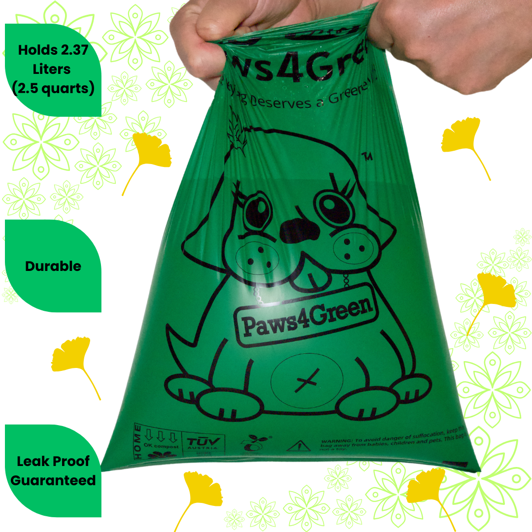 100% Certified Compostable Pet Waste Bags