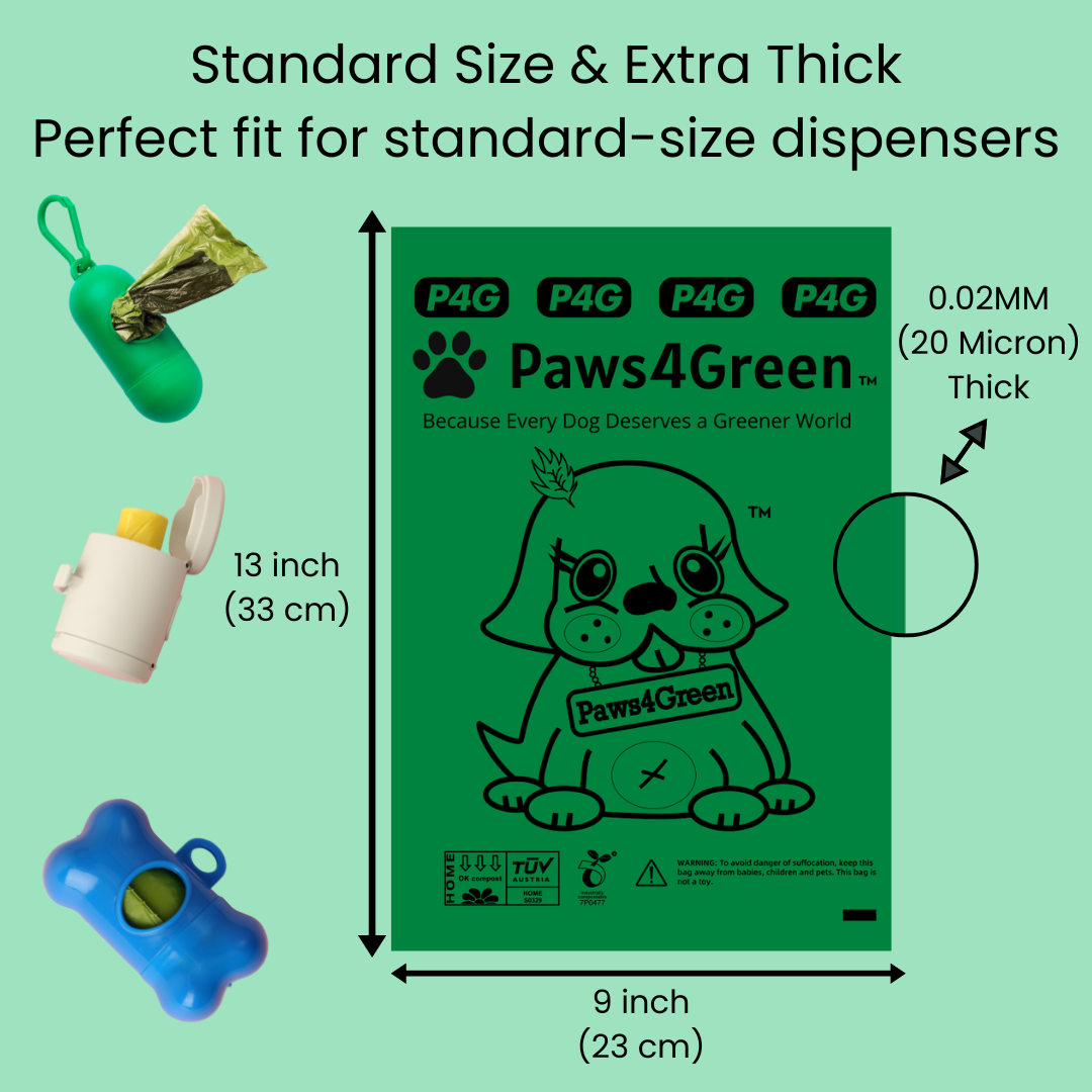 100% Certified Compostable Pet Waste Bags