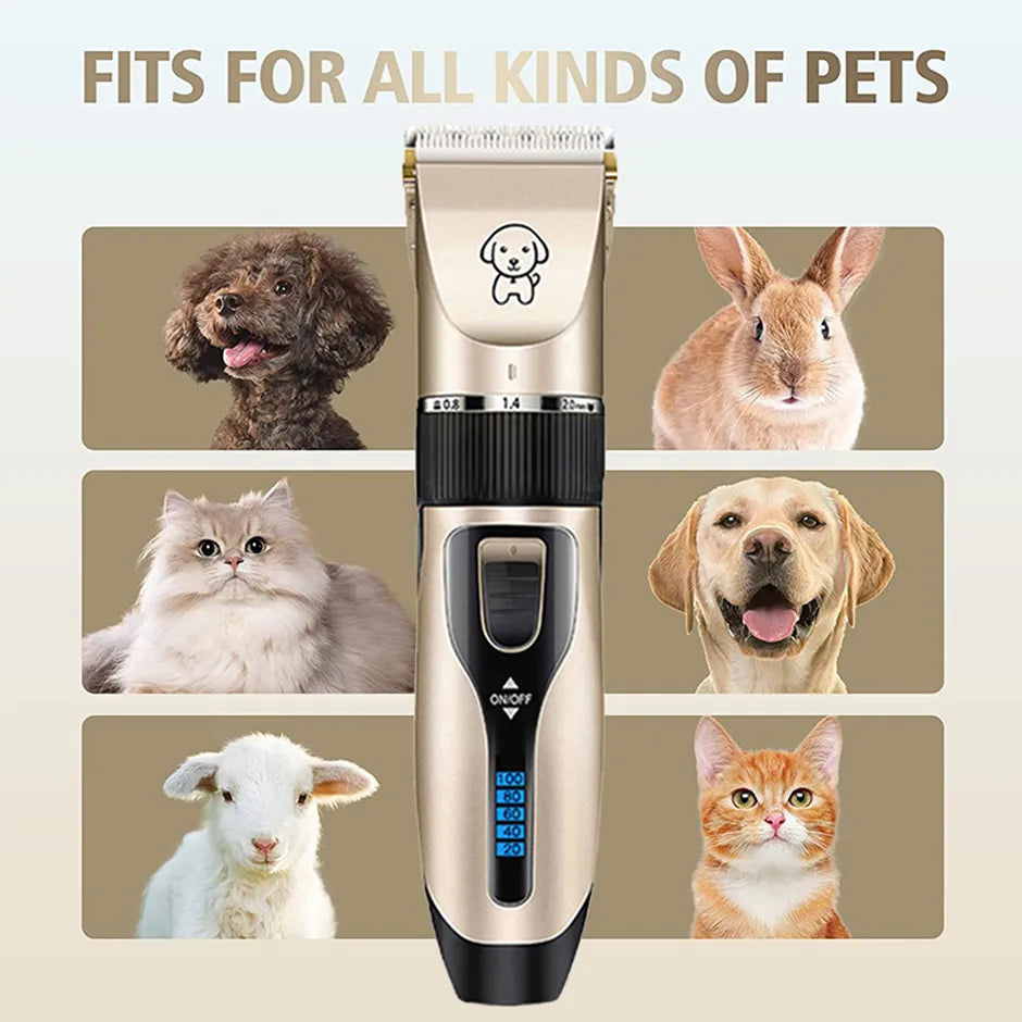 Dog Clipper Dog Hair Clippers Grooming (Pet/Cat/Dog/Rabbit) Haircut Trimmer Shaver Set Cordless Rechargeable Professional