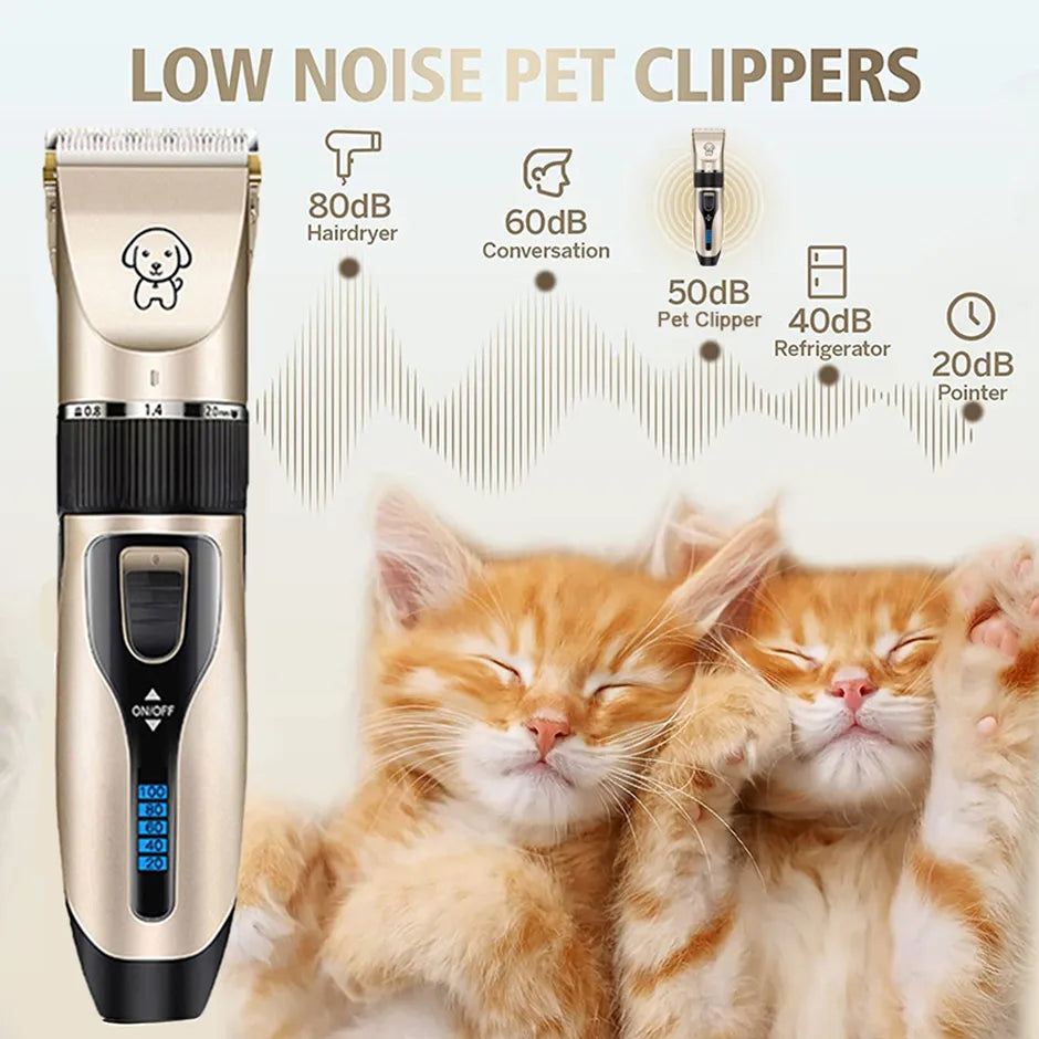 Dog Clipper Dog Hair Clippers Grooming (Pet/Cat/Dog/Rabbit) Haircut Trimmer Shaver Set Cordless Rechargeable Professional