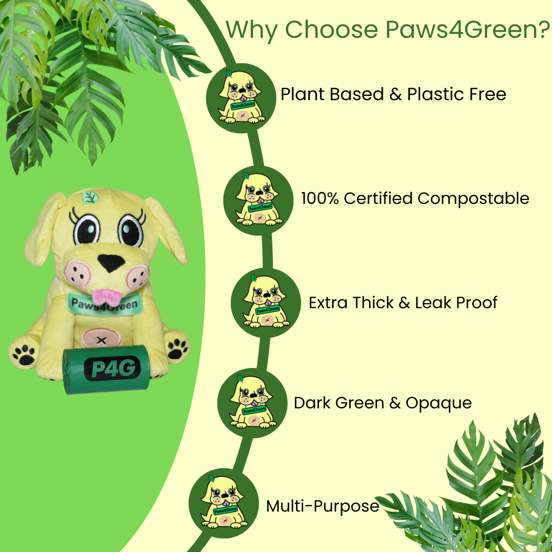 100% Certified Compostable Pet Waste Bags